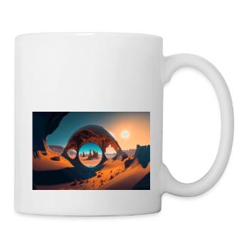 desert trip by daniel costa - Mug - white - Right