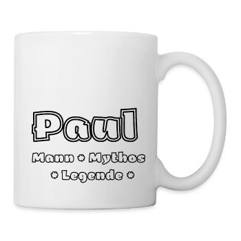Paul - der Mann, der Mythos, die Legende - Tasse - Weiß - Rechts