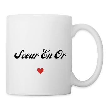 sœur en or - Mug blanc - blanc - Droite