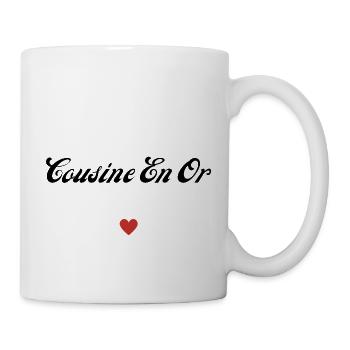 cousine en or - Mug blanc - blanc - Droite