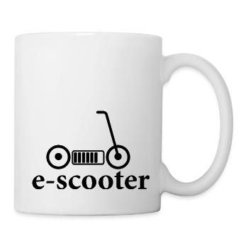 E-Scooter E-Roller Scooter - Mug blanc - blanc - Droite