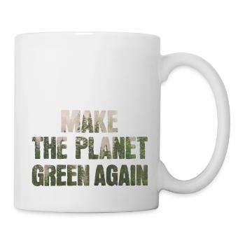 Planète verte - Mug blanc - blanc - Droite