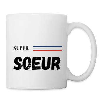 super sœur - t-shirt assorti - Mug blanc - blanc - Droite
