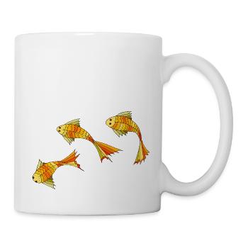Fische - Tasse - Weiß - Rechts