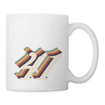 41ème anniversaire vintage - Mug blanc - blanc - Droite
