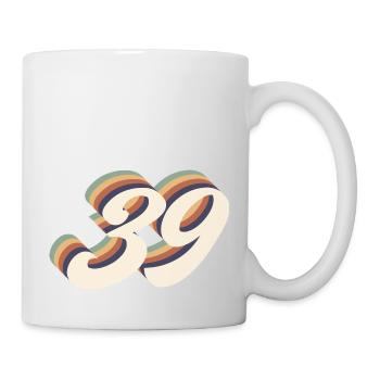 39ème anniversaire vintage - Mug blanc - blanc - Droite