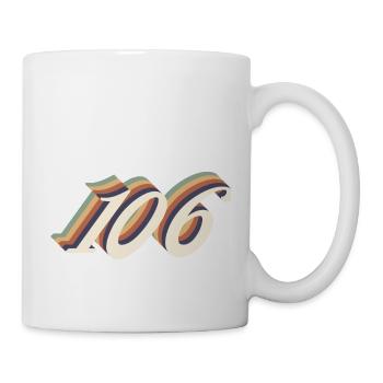 106ème anniversaire vintage - Mug blanc - blanc - Droite