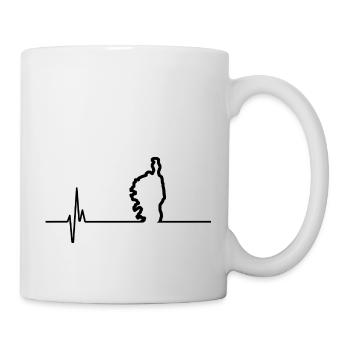 J'aime la corse, je suis corse - Mug blanc - blanc - Droite