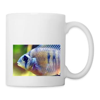 Bolivianischer Schmetterlingsbuntbarsch - Tasse - Weiß - Rechts