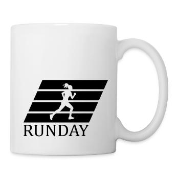 Marathon Triathlon Running jogging Biking Cycling - Mug - white - Right