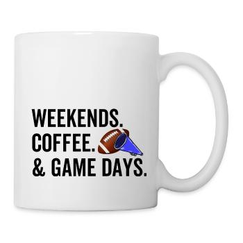 Weekends Coffee Game Days - Mug - white - Right