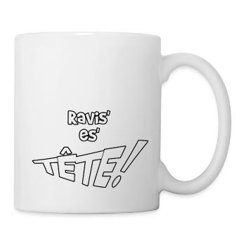 regarde sa tête ch'ti cadeau - Mug blanc - blanc - Droite