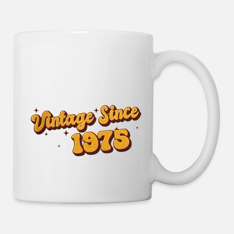 Millésime depuis 1975 48 ans - Groovy 48ème - Mug blanc - blanc