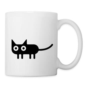 Minimalist cat - Mug - white - Right