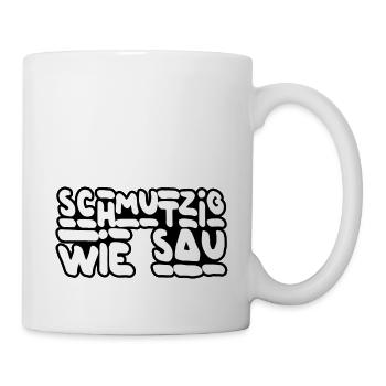 Schmutzig - Tasse - Weiß - Rechts