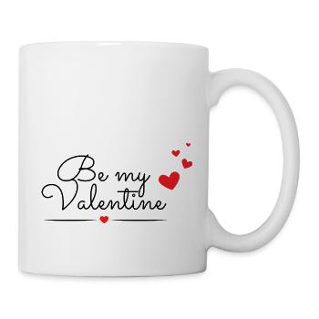 Be My Valentine - Tasse - Weiß - Rechts