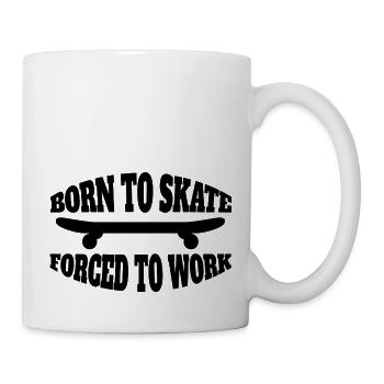 Skateboard Skaten Skate-Fan Skater Skateboarding - Tasse - Weiß - Rechts