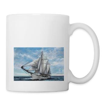 Ocean View: The Beauty of the Sea and Boats - Mug - white - Right