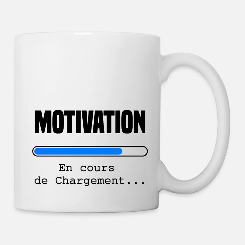 Motivation en cours de chargement - Mug blanc - blanc