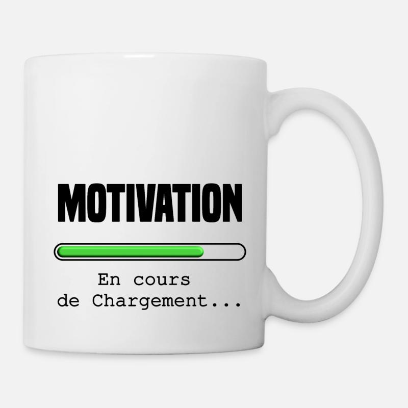 Motivation en cours de chargement - Mug blanc - blanc