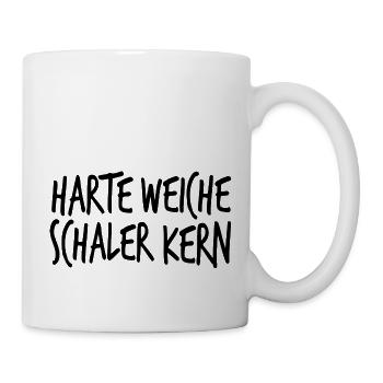 Harte Weiche Schaler Kern - Tasse - Weiß - Rechts