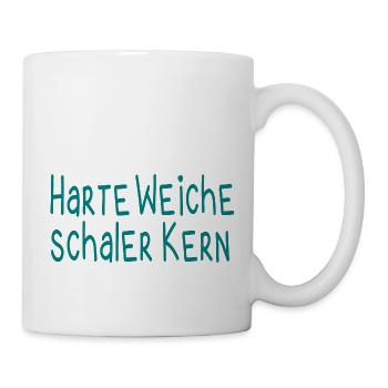 Harte Weiche Schaler Kern - Tasse - Weiß - Rechts