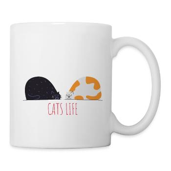 Cats life - Mug - white - Right