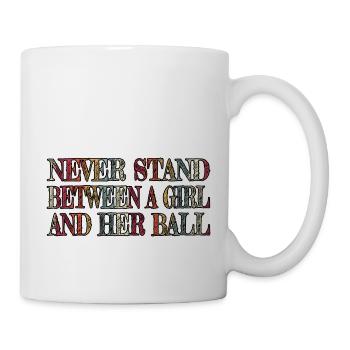 present idea golfduvet funny happy golfing geek - Mug - white - Right