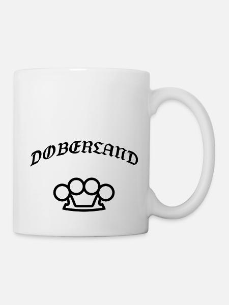 Doberland Schwarz - Tasse - Weiß