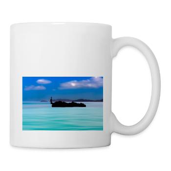 bleu est l'océan - Mug blanc - blanc - Droite
