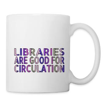 funny birthday art book children i love books bday - Mug - white - Right