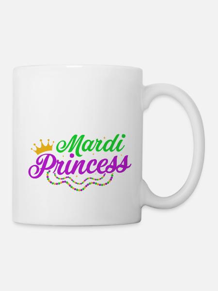 Mardi Princess Parade BeadsParty - Tasse - Weiß