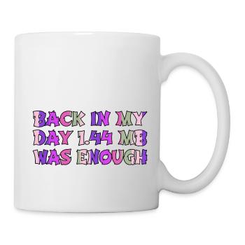 joke bday funny humor present idea fathersday - Tasse - Weiß - Rechts
