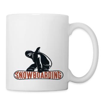 Snowboarding - Tasse - Weiß - Rechts
