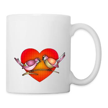 Oiseaux - Mug blanc - blanc - Droite