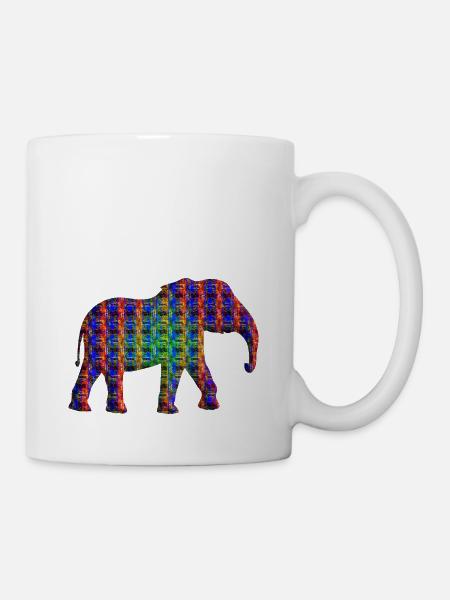 Elefant fantasy - Tasse - Weiß