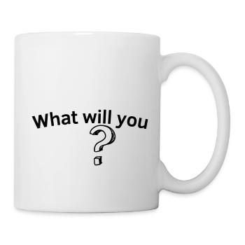 Que voulez-vous en anglais - Mug blanc - blanc - Droite