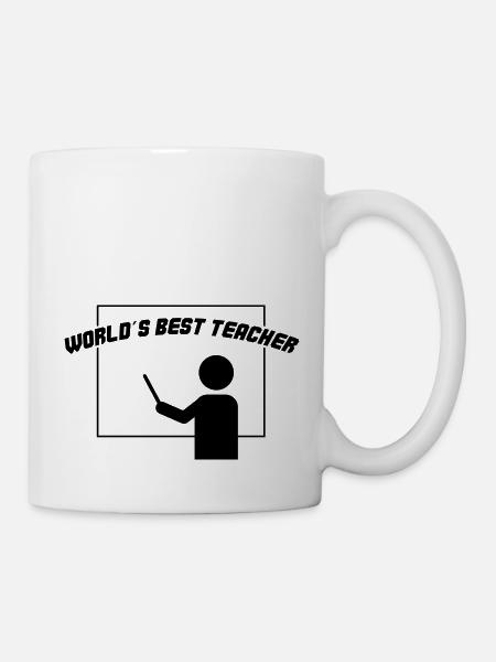 worlds best teacher - Tasse - Weiß