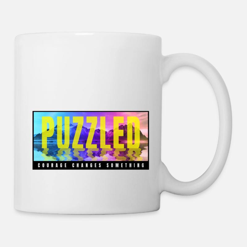 Puzzled - Mug - white