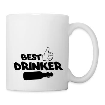 best drinker - Tasse - Weiß - Rechts