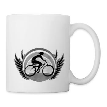 Cycliste - Mug blanc - blanc - Droite