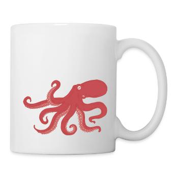 Poulpe - calmar - Mug blanc - blanc - Droite