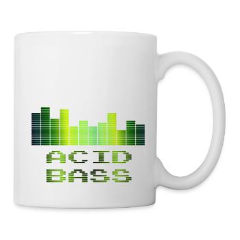 Acid Bass | Musik - Tasse - Weiß - Rechts
