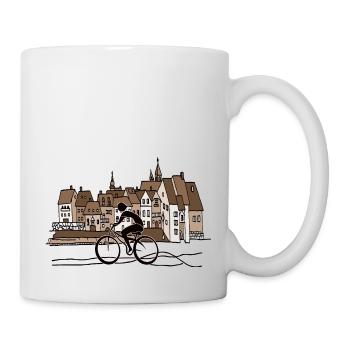 Cycliste - Mug blanc - blanc - Droite