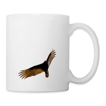 rapace dans le ciel en vol - Mug blanc - blanc - Droite
