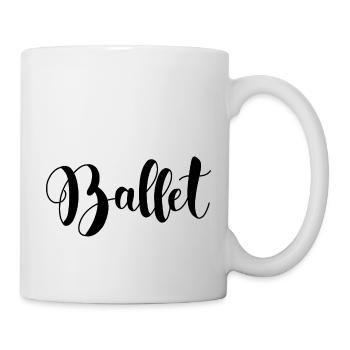 Ballet lettrage - Mug blanc - blanc - Droite