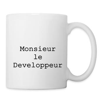 Monsieur le développeur - Mug blanc - blanc - Droite