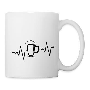 bier puls - Tasse - Weiß - Rechts