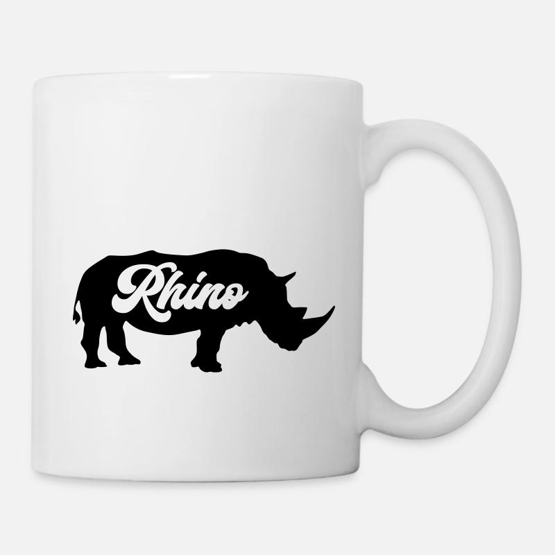 Rhinocéros Rhinocéros - Mug blanc - blanc
