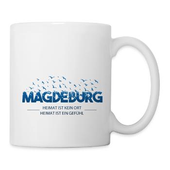 Magdeburg Heimat hell - Tasse - Weiß - Rechts